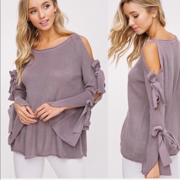 Tops - ❗️LAST❗️Lightweight Bow Detail Sweater